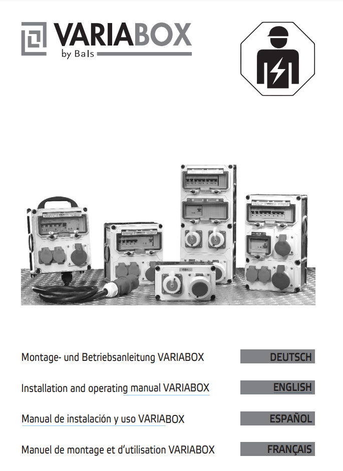 Installation and operating manual Variabox